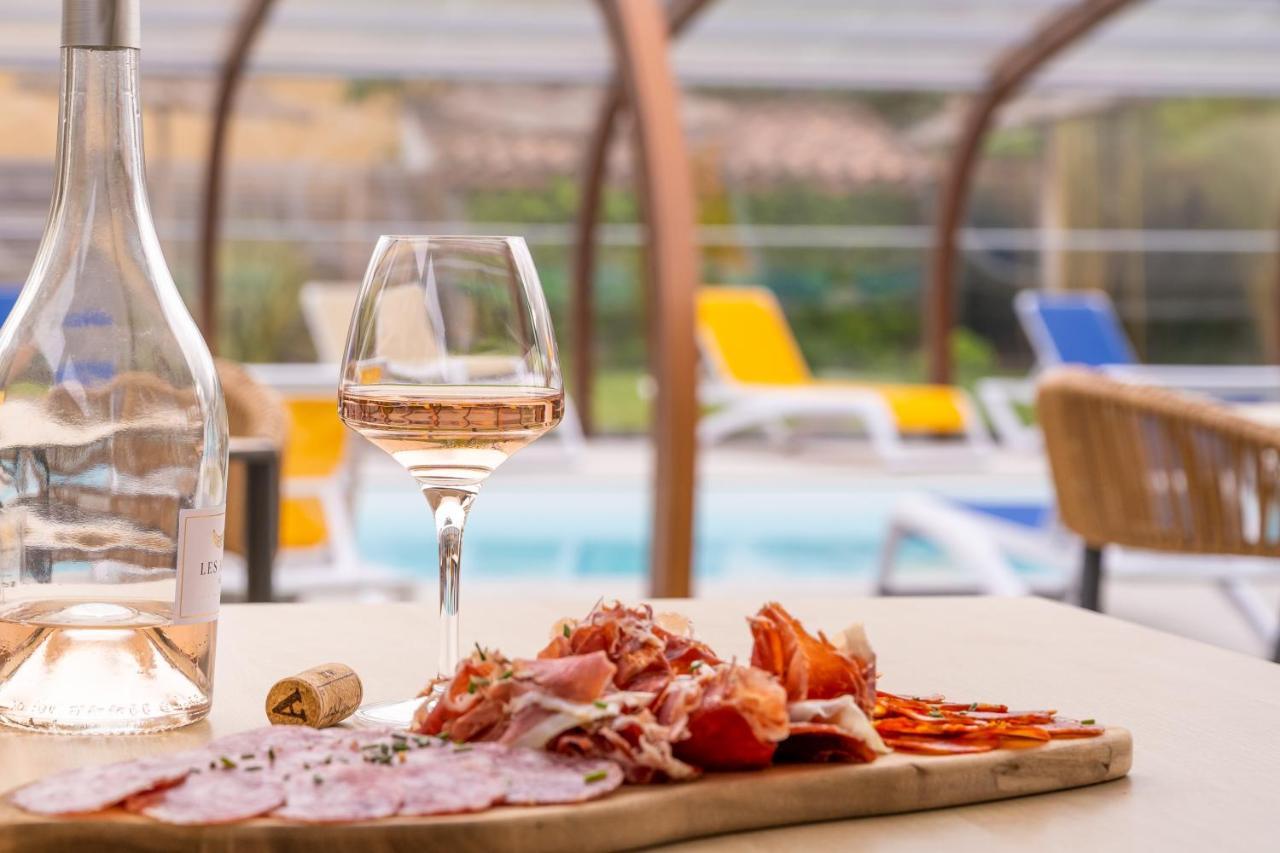 Logis Hotel Restaurant Le Clos Fleuri Кастельнодари Экстерьер фото