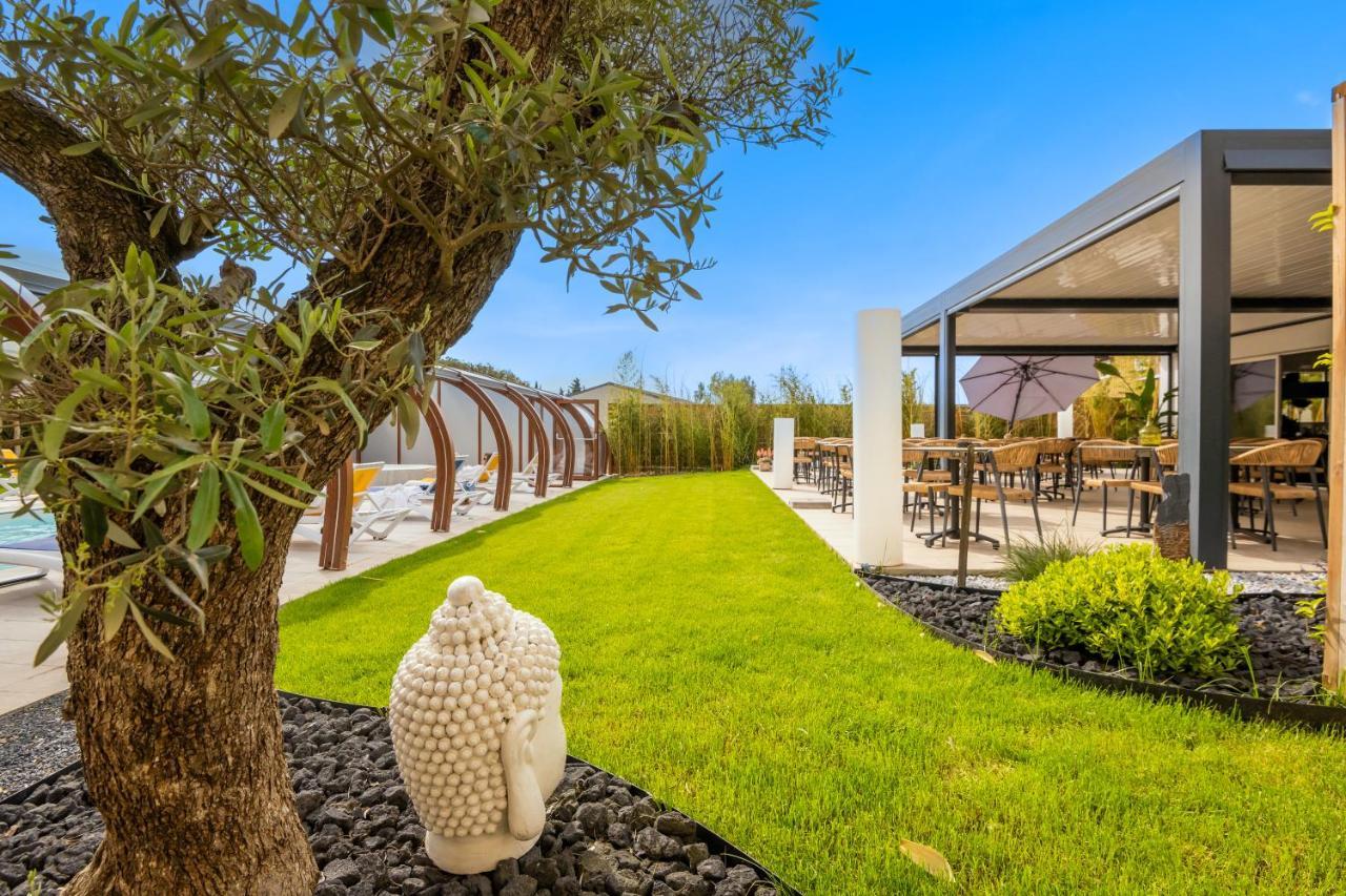 Logis Hotel Restaurant Le Clos Fleuri Кастельнодари Экстерьер фото