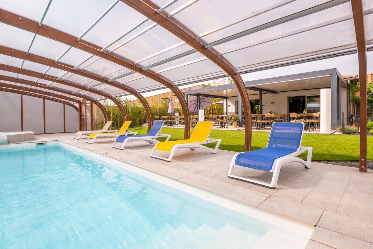Logis Hotel Restaurant Le Clos Fleuri Кастельнодари Экстерьер фото