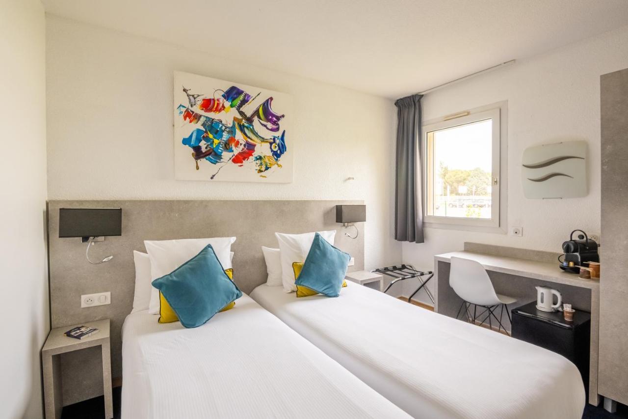 Logis Hotel Restaurant Le Clos Fleuri Кастельнодари Экстерьер фото
